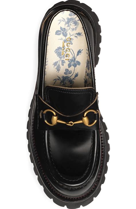 Gucci Harald Horsebit Platform Loafer (Women) 